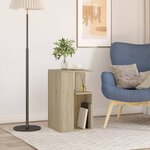 vidaXL Table d'appoint chêne sonoma 35x35x60 cm bois d'ingénierie