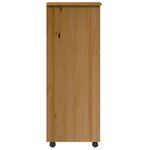 vidaXL Armoire roulante avec tiroirs MOSS bois de pin marron miel