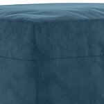 vidaXL Repose-pied Bleu 70x55x41 cm Velours