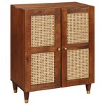 vidaXL Buffet Marron 60 x 33 x 75 cm Bois de mangue massif
