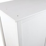 vidaXL Garde-robe à 2 portes Hill Blanc 89x50x170cm Bois de pin solide