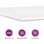 vidaXL Lit à ressorts avec matelas Noir 90 x 190 cm Velours