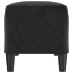 Banc banquette 100 x 35 x 41 cm velours noir 02_0010557