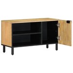 vidaXL Meuble TV marron 80x31 5x46 cm bois massif de manguier