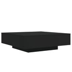 vidaXL Table basse noir 100x100x31 cm bois d'ingénierie