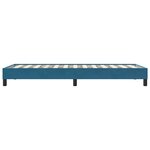 vidaXL Cadre de lit sans matelas bleu foncé 100x210 cm velours