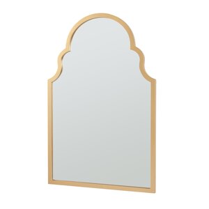 Miroir décoration moderne design mural MDF 90 x 60 cm or 03_0010178