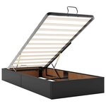 vidaXL Cadre de lit ottoman sans matelas noir 80x200 cm similicuir