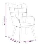 vidaXL Chaise de relaxation Noir Tissu