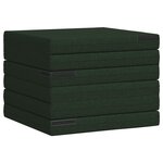 vidaXL Canapé-lit pliable 140 x 67 x 45 cm Vert foncé