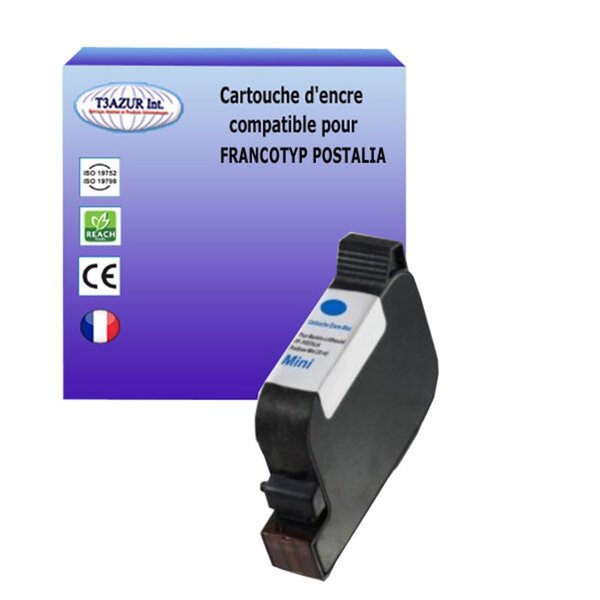 Cartouche compatible avec DOC'UP FP MINI - 580053303600 - ENCRE BLEUE - (TYPE AX) - T3AZUR
