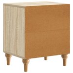 vidaXL Cabinet de chevet 2 Pièces Chêne Sonoma 43 x 34 5 x 50 cm