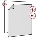 vidaXL Moustiquaire magnétique pour fenêtres anthracite 100x120 cm