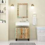 vidaXL Ensemble de meubles de salle de bain 2 Pièces bois massif récupéré