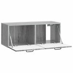 vidaXL Meuble TV mural Sonoma gris 78 5 x 31 x 30 cm Bois d'ingénierie