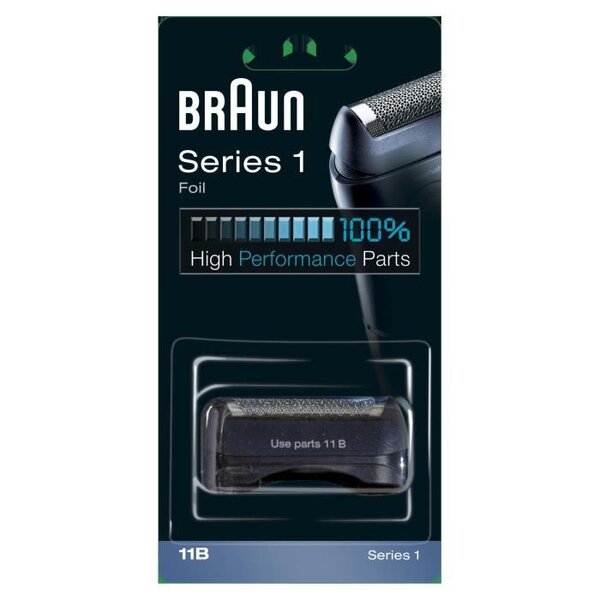 Braun 11b noire piece de rechange compatible avec les rasoirs series 1