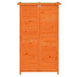 vidaXL Abri à outils de jardin marron 83x57x140 cm bois massif pin