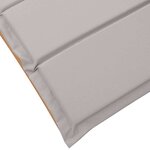 vidaXL Chaise longue 2 Pièces Taupe 184 x 55 x 64cm Bois d'acacia massif