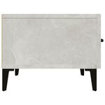 vidaXL Meuble TV Gris béton 150x34 5x30 cm Bois d'ingénierie