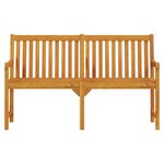 vidaXL Banc de jardin 150 cm Bois solide d'acacia
