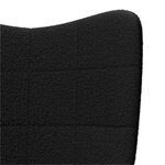 vidaXL fauteuil Noir 62 x 67 x 95 5 cm Tissu Sherpa