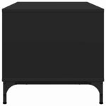 vidaXL Table basse Noir 90 x 49 x 46 cm Bois d'ingénierie