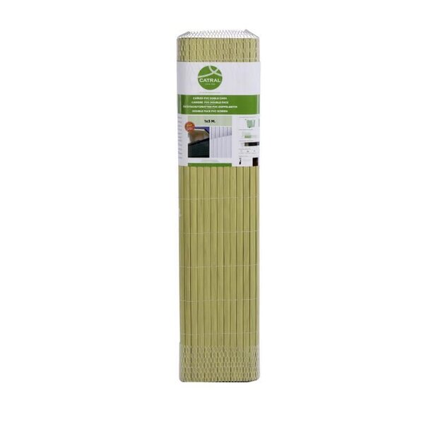 CATRAL - Canisse pvc df 1x3m - bambou
