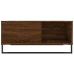vidaXL Table basse chêne marron 80x80x36 5 cm bois d'ingénierie