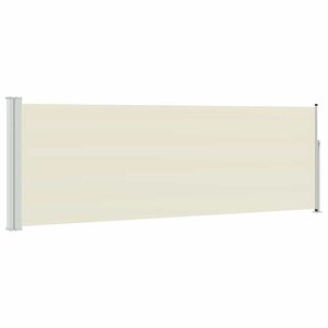 vidaXL Auvent latéral rétractable de patio 100x300 cm Crème