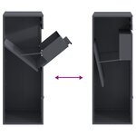 vidaXL Boîte de dépôt de colis Anthracite 41 x 38 x 103 cm Acier