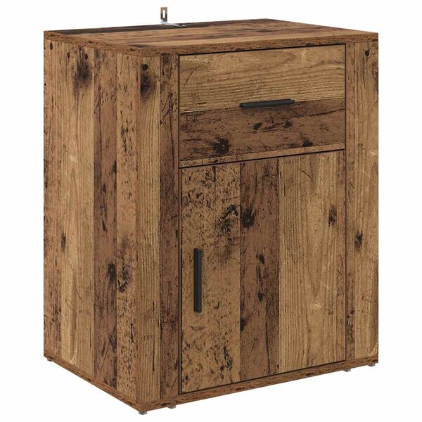 vidaXL Cabinet de chevet Bois ancien 50 x 36 x 60 cm Bois d'ingénierie