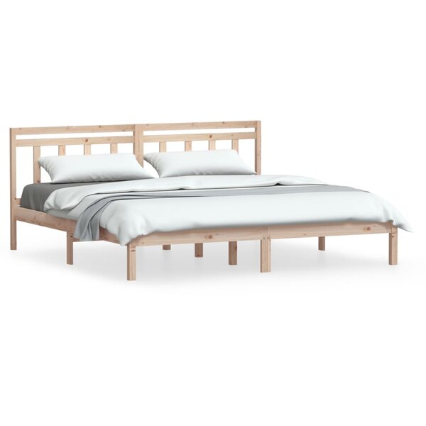 vidaXL Cadre de lit sans matelas bois massif 160x200 cm