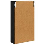 vidaXL Armoire murale de salle de bain Chêne Noir 40 x 14 x 70 cm