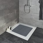 Kleine Wolke Tapis de bain antidérapant Arosa 55x55 cm Anthracite