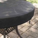 vidaXL Housse de Table Extérieure Noir 72 x 72 x 10 cm Tissu 210D