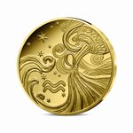 Signes astros - Verseau Monnaie de 5€ 1/2g or