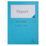 Paquet De 100 Chemises À Fenêtre Super 160g/m2 - 22x31cm - Bleu Vif - Exacompta
