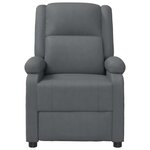 vidaXL Fauteuil inclinable Gris Similicuir