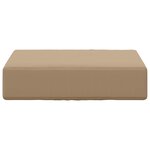 vidaXL Coussin de Siège d'Extérieur Taupe 40 x 40 x 8 cm