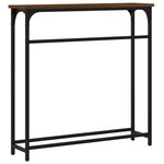 vidaXL Table console chêne marron 75x19 5x75 cm bois d'ingénierie