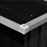 Vidaxl abri de jardin 257x392x181 cm métal anthracite