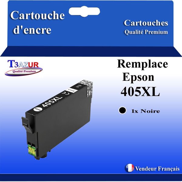 Cartouche compatible avec Epson 405  405 XL pour Epson Workforce Pro WF-7800  WF-7830DTWf  WF-7835 DTWf  WF-7840DTWf  WF-7310DTW  WF-7830DTW Noire