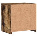 vidaXL Tables de chevet 2 Pièces Chêne fumé 40x30x39 cm Bois d'ingénierie