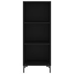 vidaXL Buffet noir 34 5x32 5x90 cm bois d'ingénierie