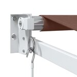 vidaXL Auvent manuel rétractable marron 500x300 cm