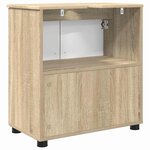 vidaXL Cabinet de salle de bain Chêne Sonoma 61 x 35 x 64 cm