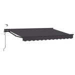 vidaXL Auvent rétractable électrique Anthracite 3 5 x 2 m