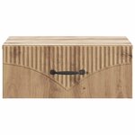 vidaXL Cabinet de chevet mural Chêne artisanal 49 x 34 5 x 20 cm