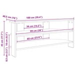 vidaXL MeubleTVd'Angle Chêne fumé 102x40 5x45cm Bois d'ingénierie