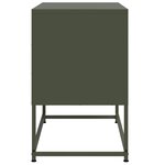 vidaXL Meuble TV vert olive 68 5x39x60 5 cm acier
